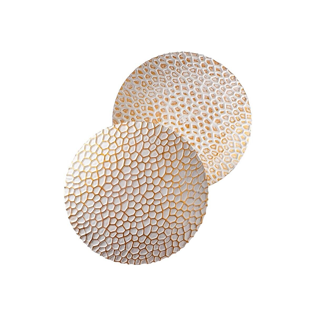 Opviq Wandleuchte 119FRS1552 gold weiß Metall B/H/L: ca. 15x21x21 cm 1 Brennstellen