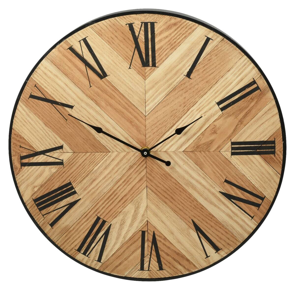 Wanduhr braun B/L: ca. 39x39 cm