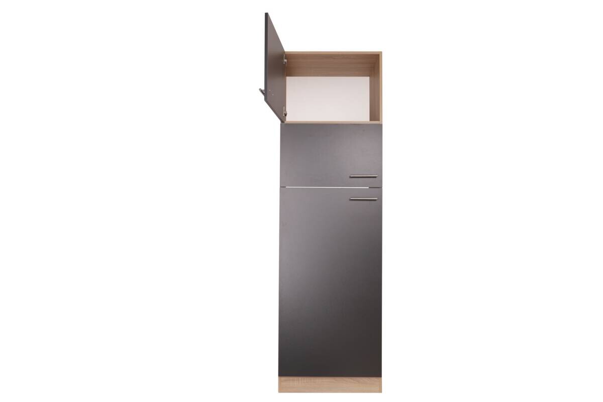 Kühlumbauschrank Merle grau B/H/T: ca. 60x200x60 cm