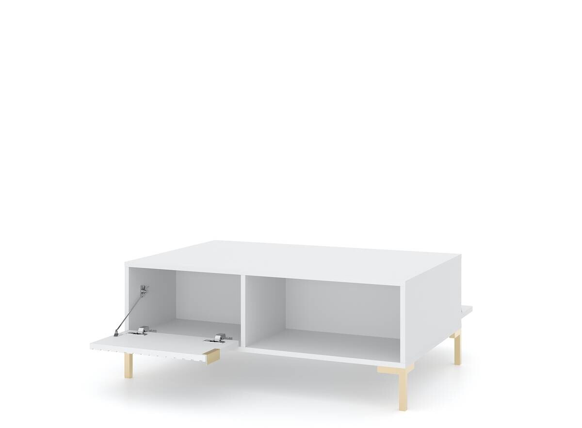 Couchtisch FLINN weiß B/H/T: ca. 100x39,6x66 cm