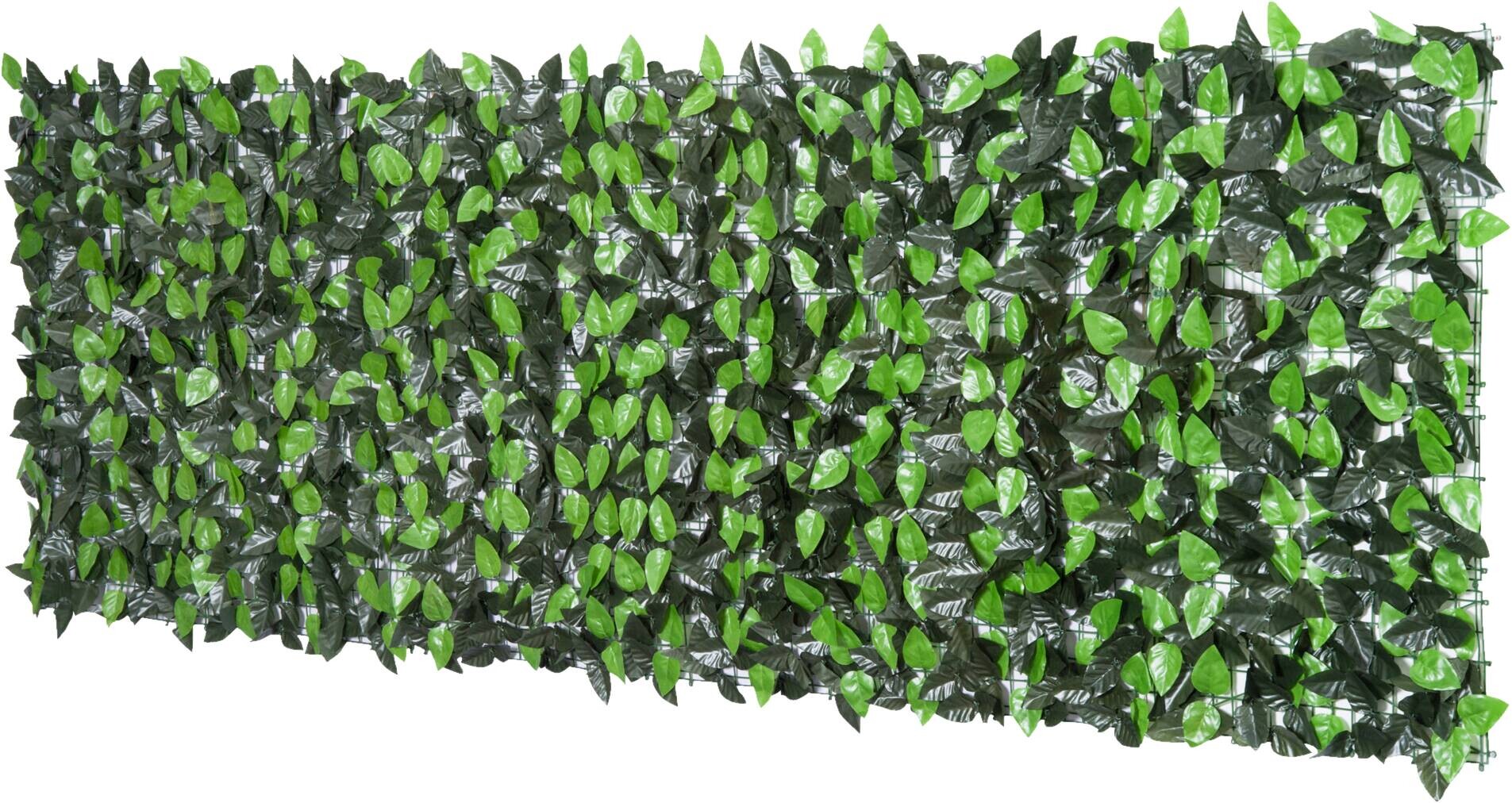 Outsunny Künstliche Hecke grün Kunststoff H/L: ca. 100x300 cm