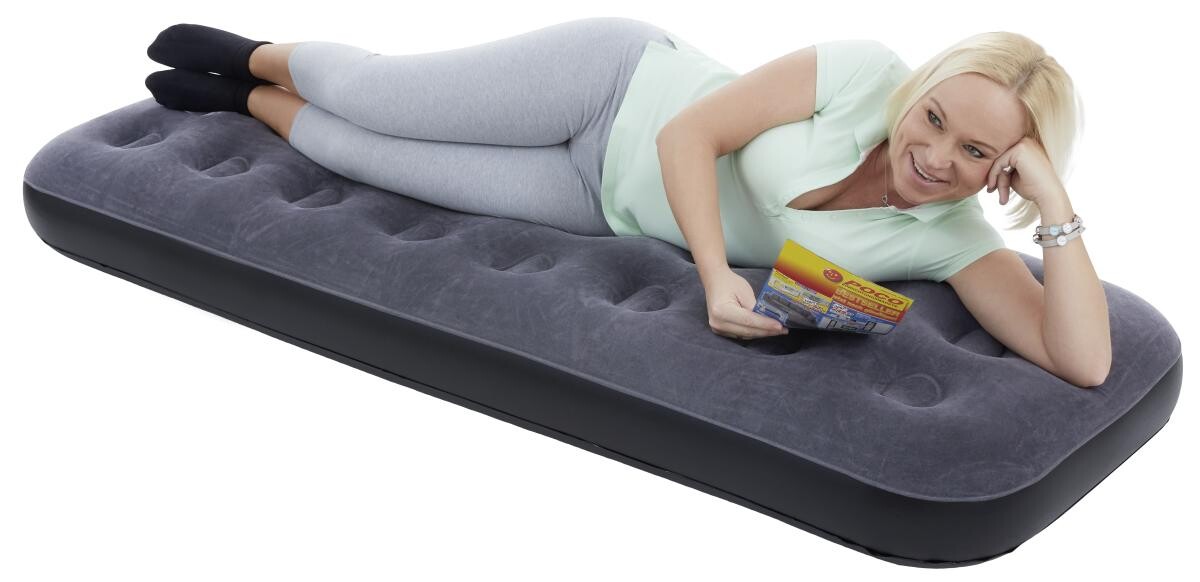 Happy People Luftbett grau B/H/L: ca. 73x22x191 cm