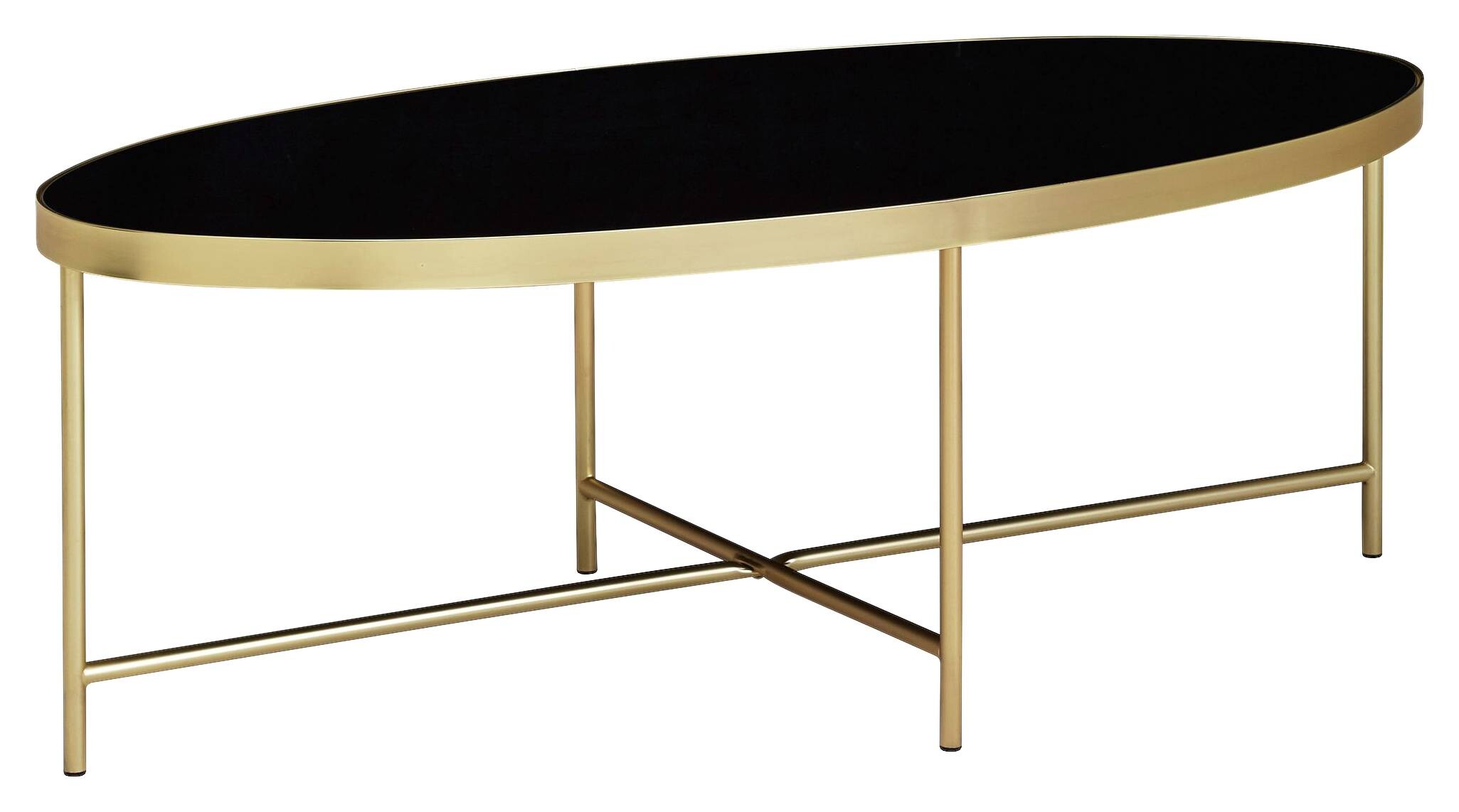 Couchtisch gold schwarz B/H/T: ca. 110x40x56 cm