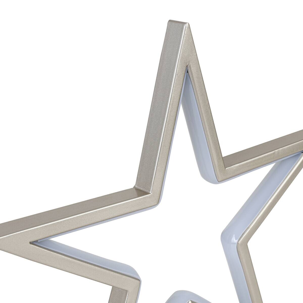 LED-Dekoleuchte Stella champagner Metall B/T/L: ca. 33x5x32 cm