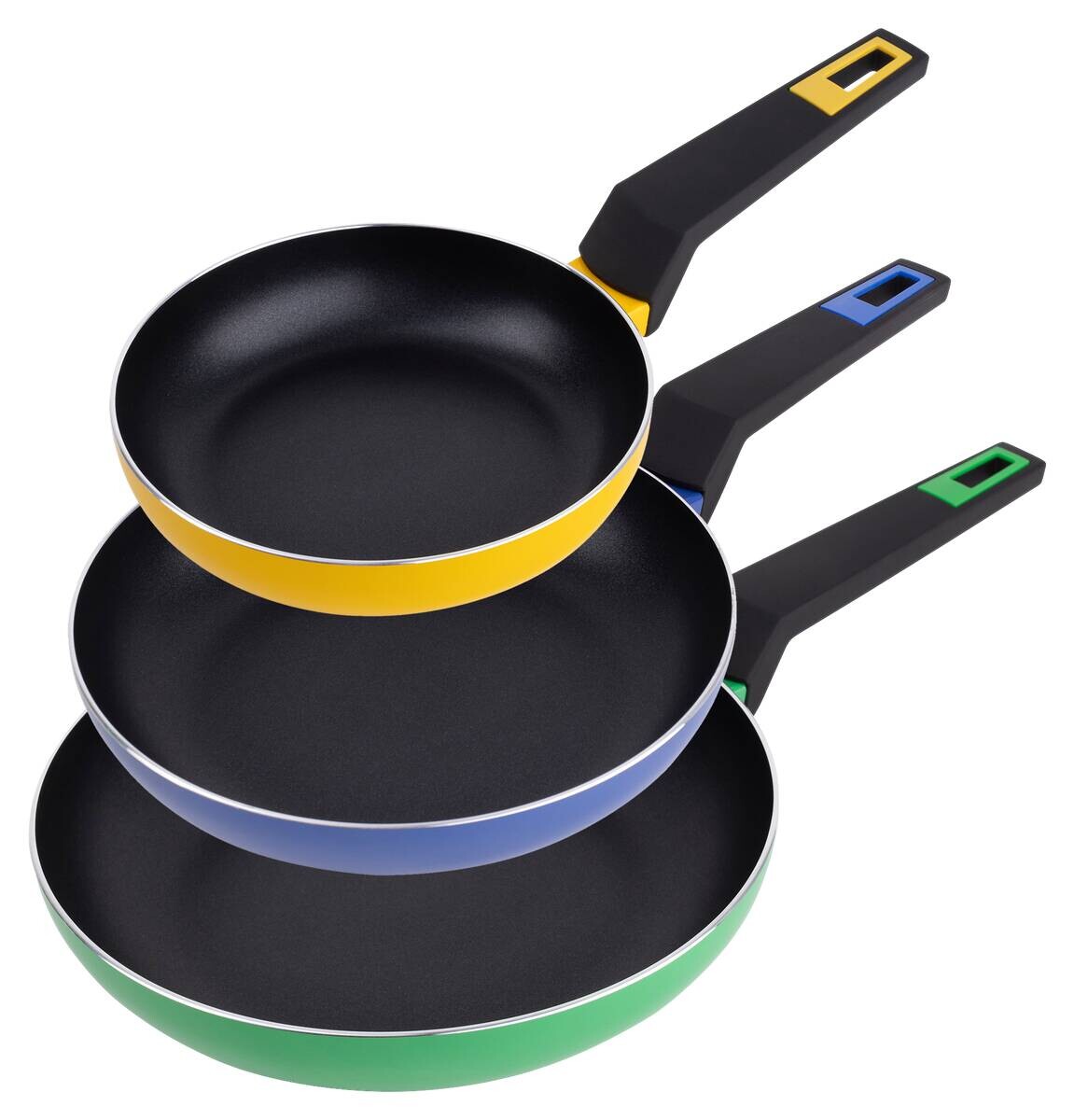 SAN IGNACIO Pfannenset COLORS multicolor Aluminium 3 tlg.