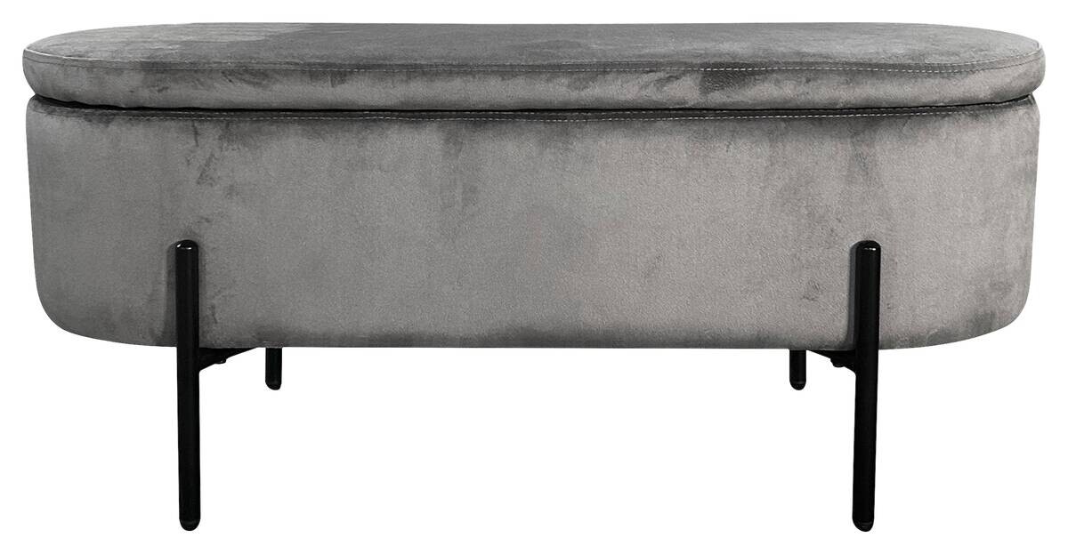 Truhe NOVA grau B/H/T: ca. 95x42x37,5 cm