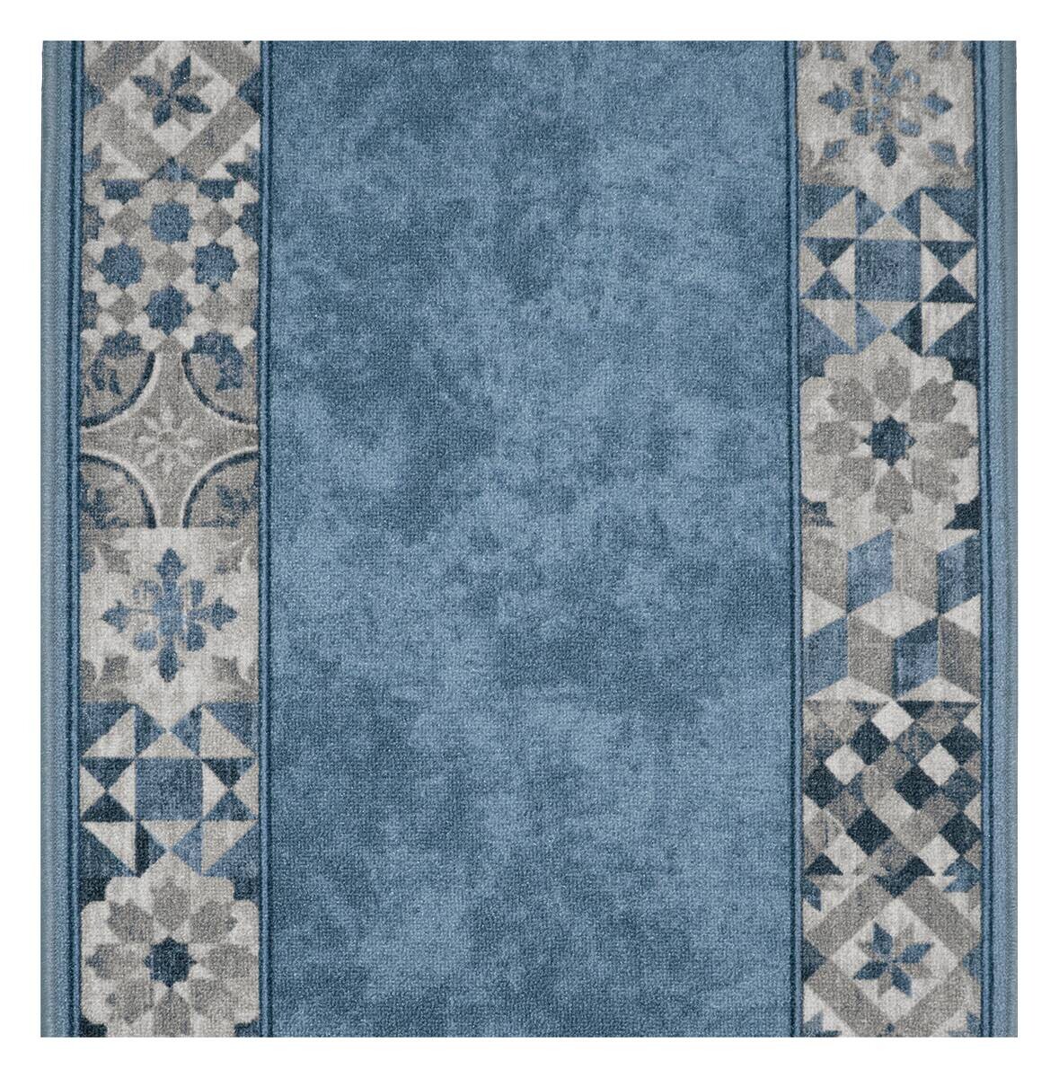 Läufer Murcia blau B: ca. 100 cm pro Meter | blau