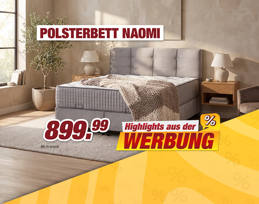 Unsere Werbe Highlights - Naomi Polsterbett