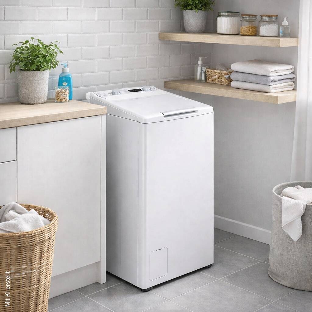 POCOline Toplader-Waschmaschine WV75AW13 weiß B/H/T: ca. 40x87,5x61 cm ca. 75 kg