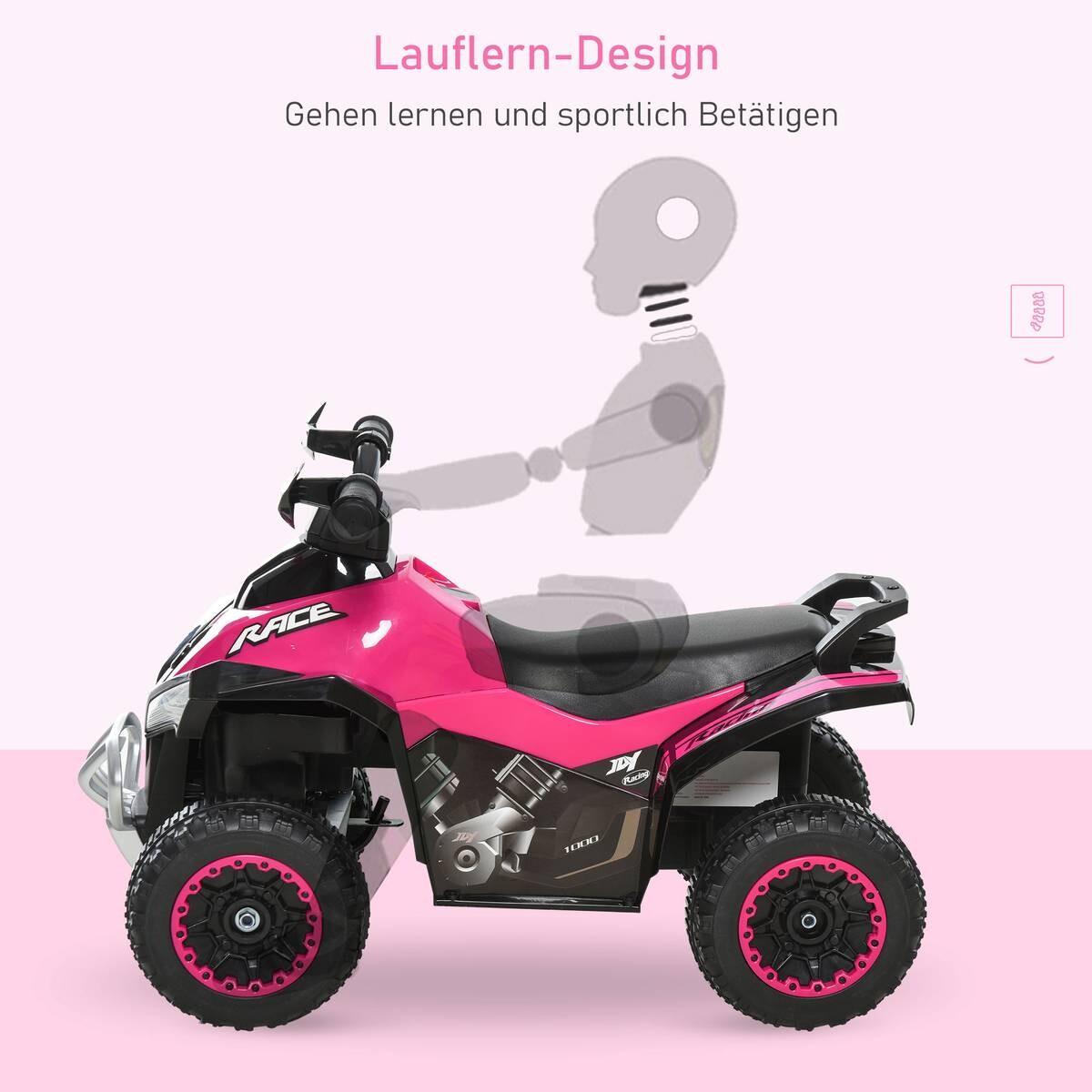 HOMCOM Kinder-Rutschfahrzeug B/H/L: ca. 38x44x67,5 cm