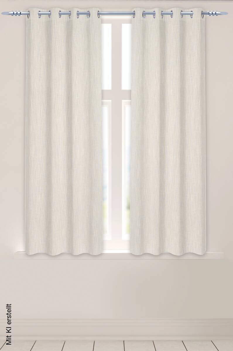 Ösenvorhang Savina stein B/L: ca. 140x175 cm