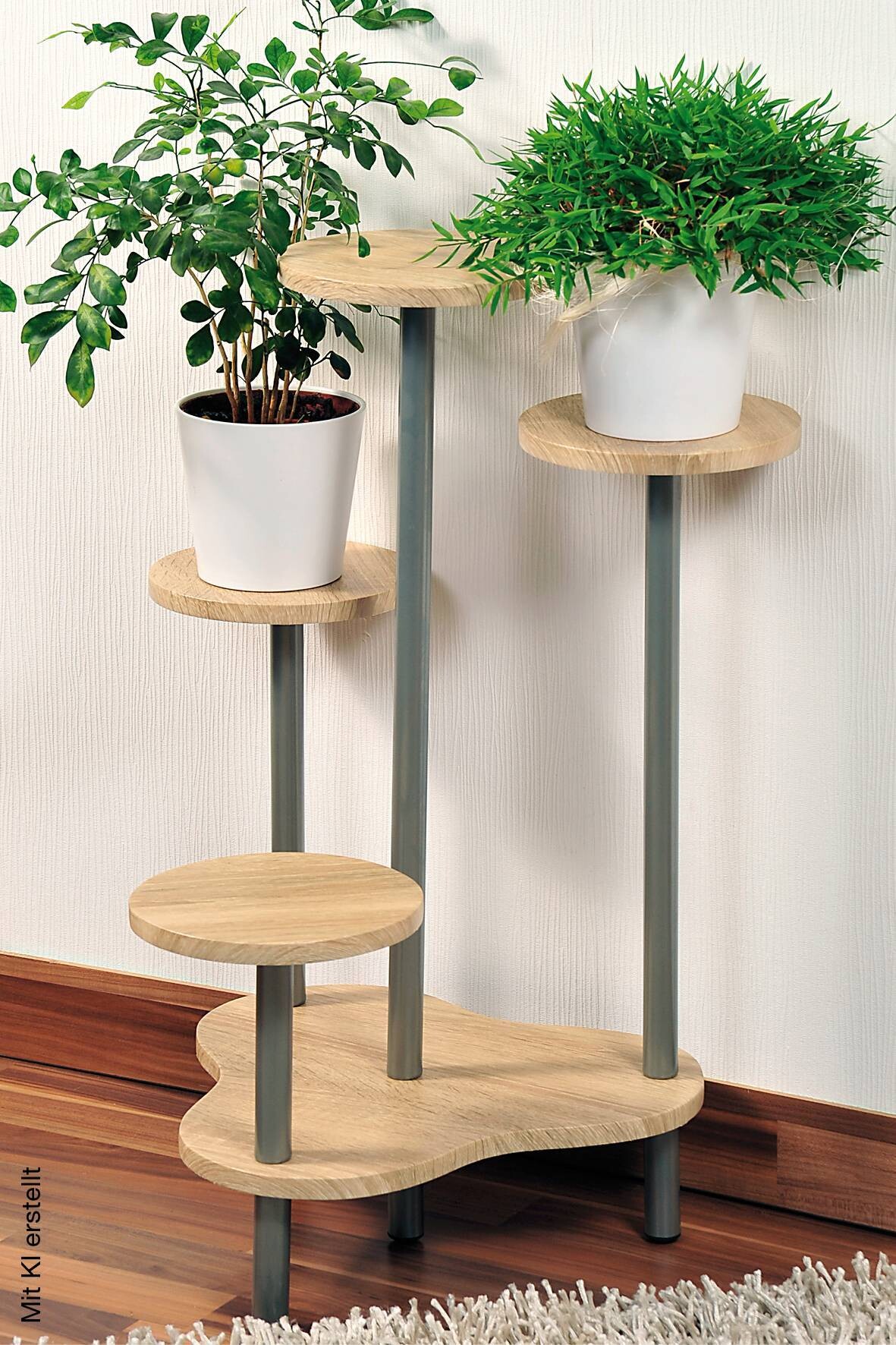 Kesper Blumenständer Eiche Spanplatte B/H/T: ca. 64,5x72,5x46 cm | Eiche | 64,50/72,50/46,00 cm