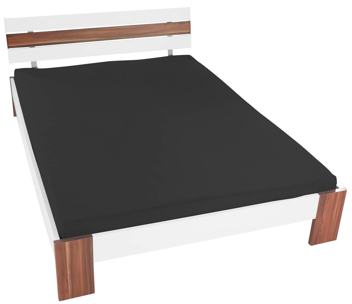 oh cosy Spannbetttuch Jersey schwarz 50% Baumwolle, 50% Polyester B/L: ca. 150x200 cm