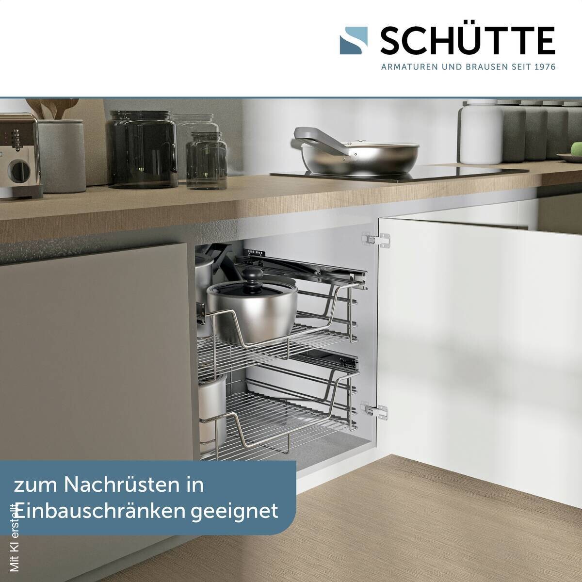 Eyckhaus Teleskopschublade Chrom Chrom