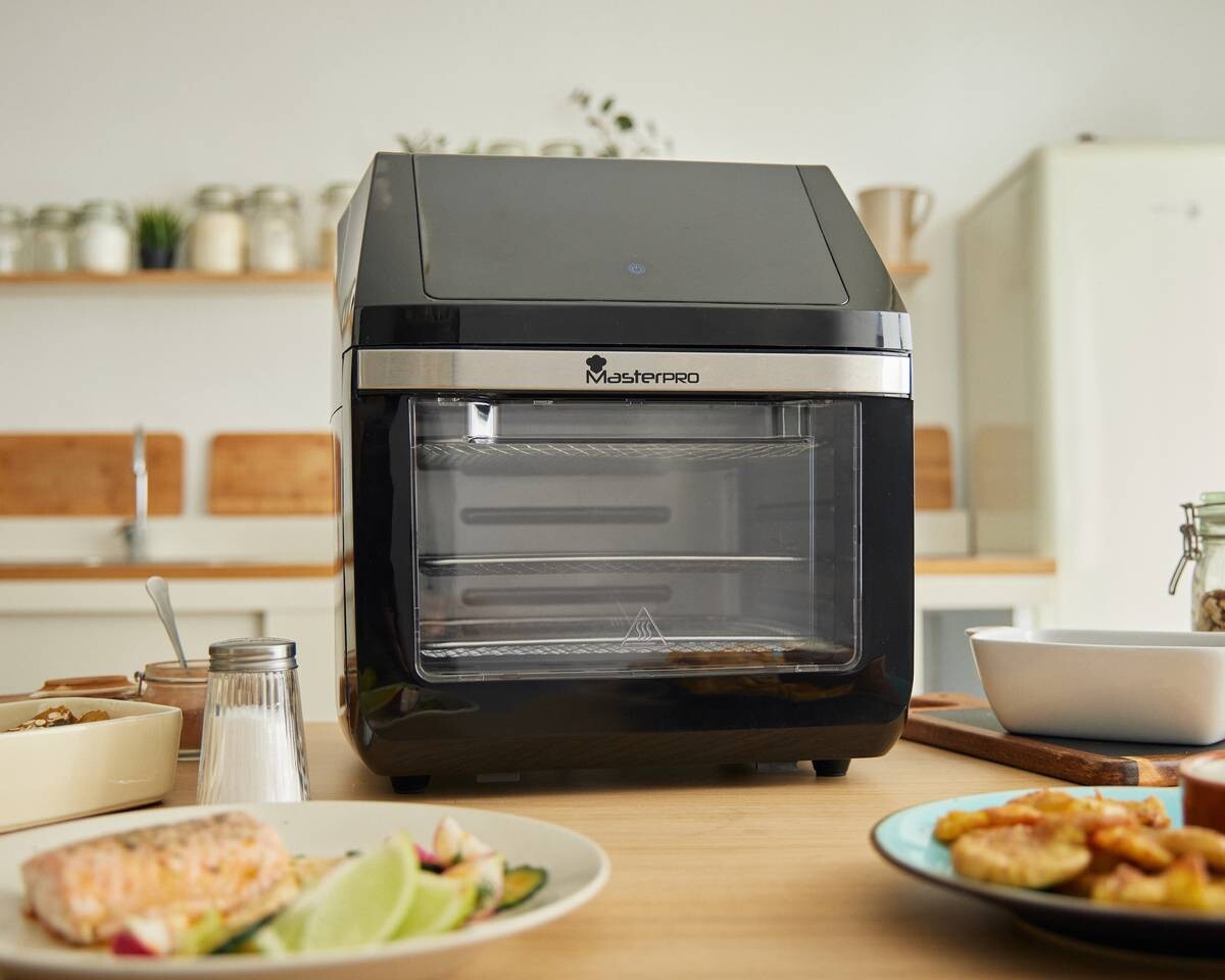 MASTERPRO Heißluftfritteuse BGMP-9310 Rocket schwarz Kunststoff B/H/T: ca. 37,5x43x37,5 cm ca. 11 l