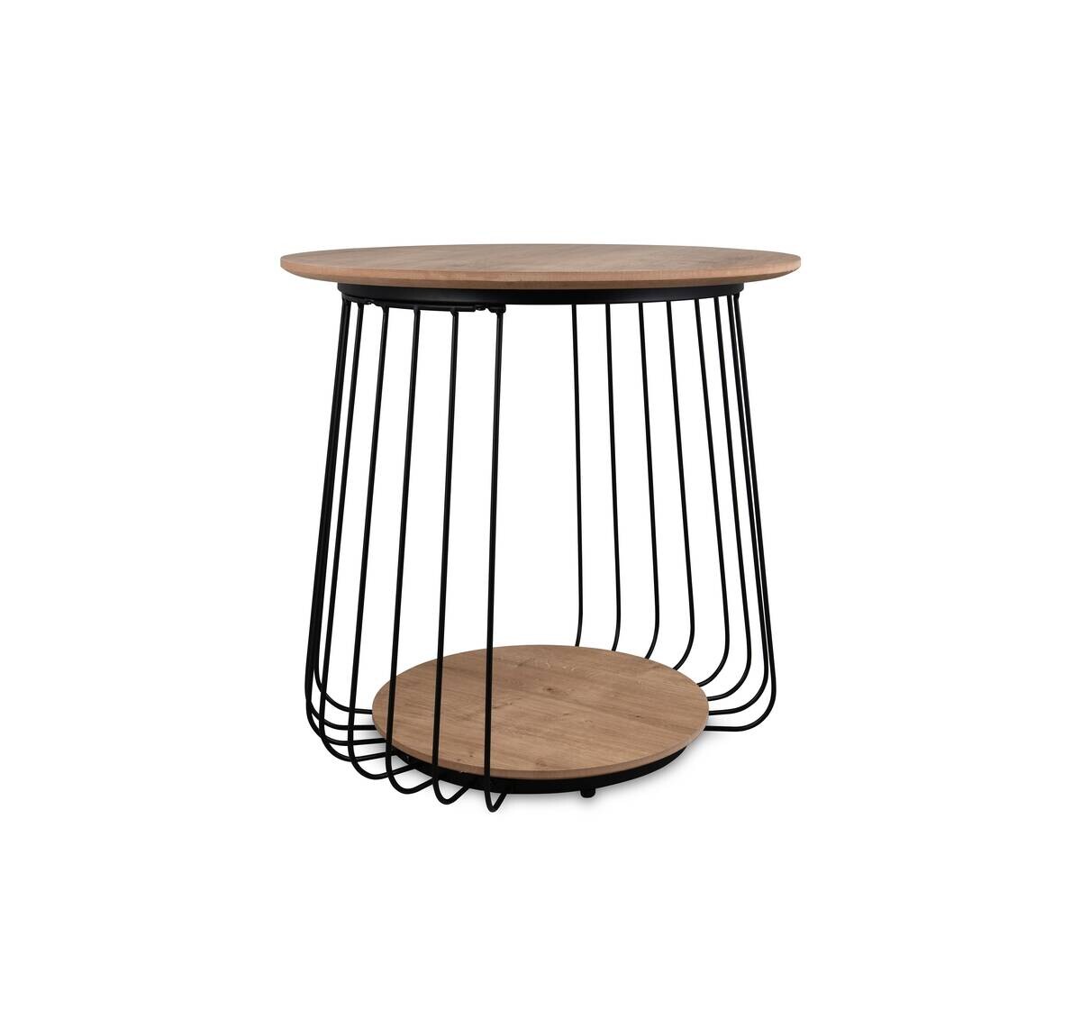 Couchtisch Arkali, 2er-Set Eiche Artisan Nachbildung H/D: ca. 50x50 cm