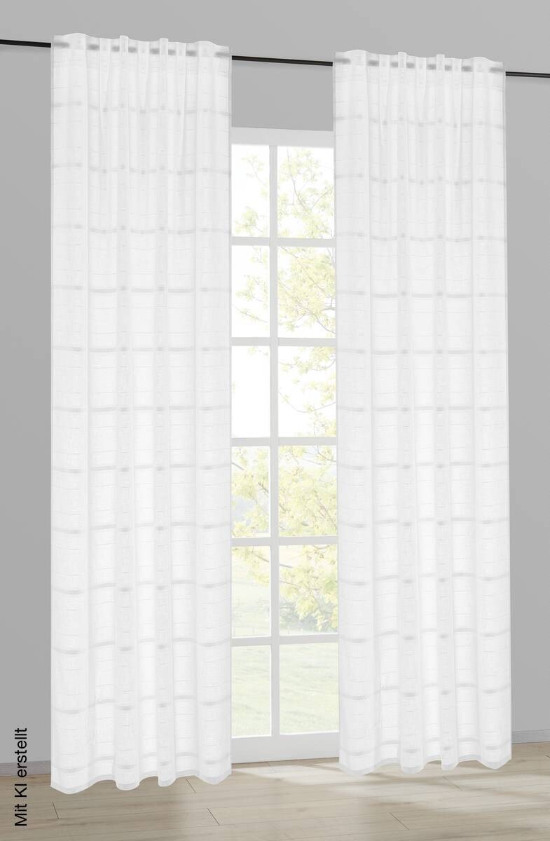 POCOline Kombivorhang Mascha weiß B/L: ca. 140x245 cm