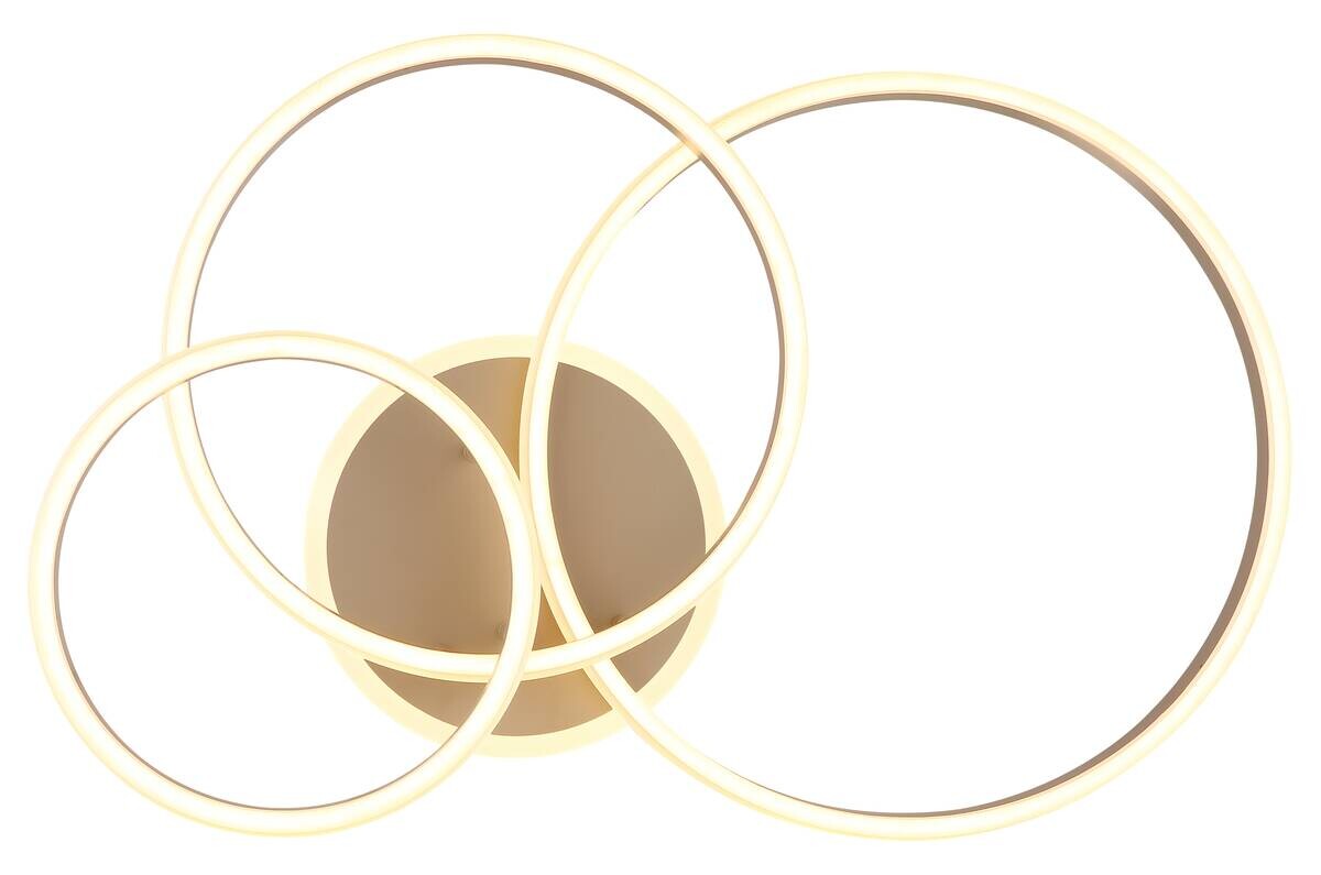 GLOBO LED-Deckenleuchte Opal sand Acryl Metall B/H/L: ca. 50x22x79,5 cm 1 Brennstellen