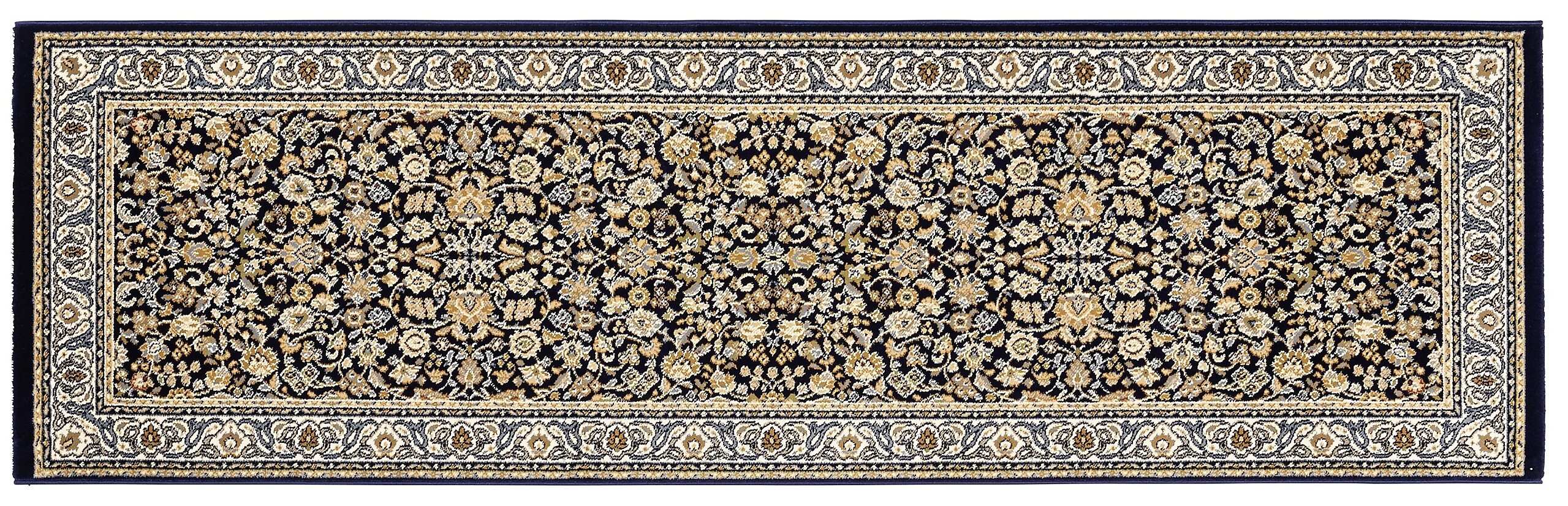 Webteppich Kashmar blau B/L: ca. 80x250 cm
