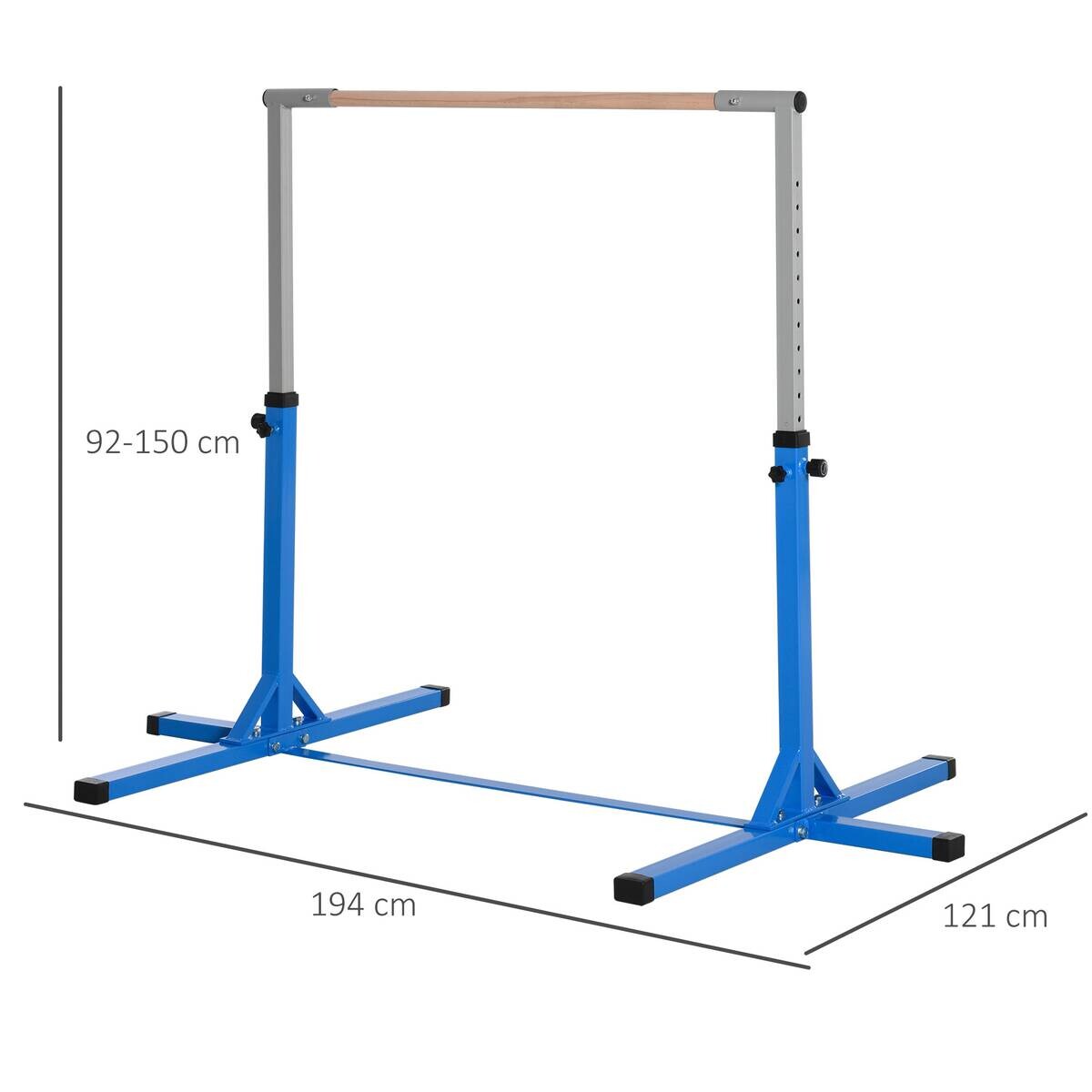 HOMCOM Kinder-Gymnastikstange B/H/L: ca. 121x150x194 cm