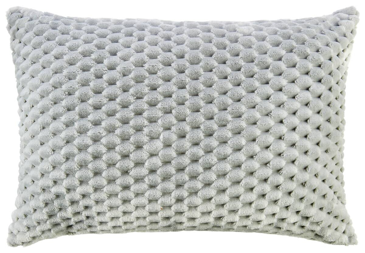 POCOline Dekokissen Wabe silber 100% Polyester B/L: ca. 70x50 cm