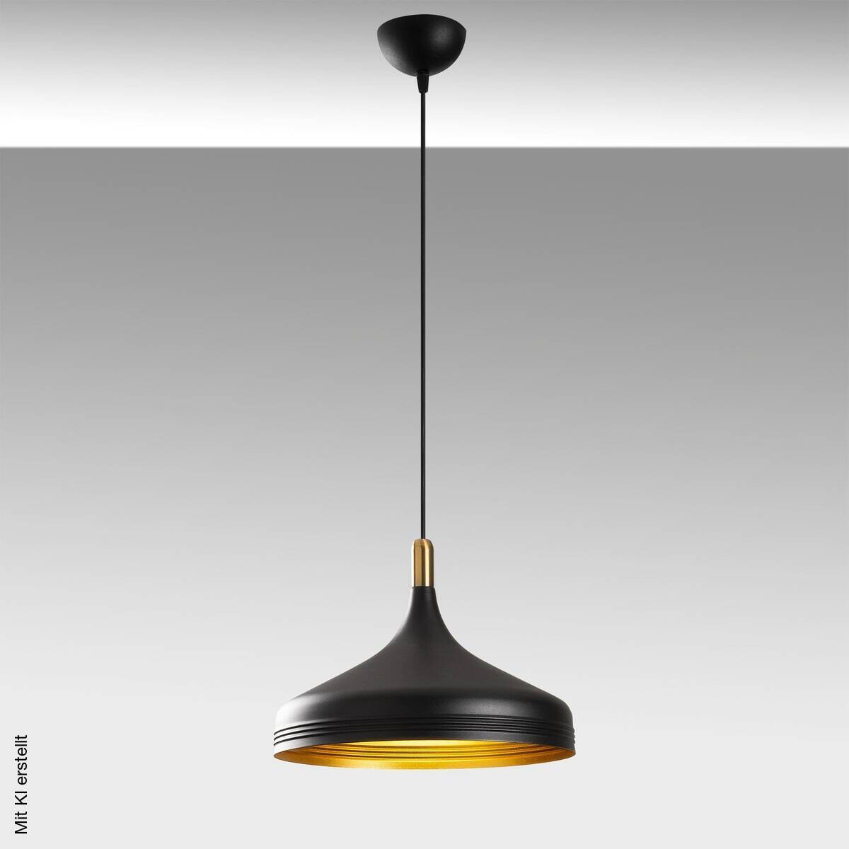 Opviq Pendelleuchte Saglam-3721 schwarz gold B/H/T/L/D: ca. 36x124x36x36x36 cm E27 1 Brennstellen