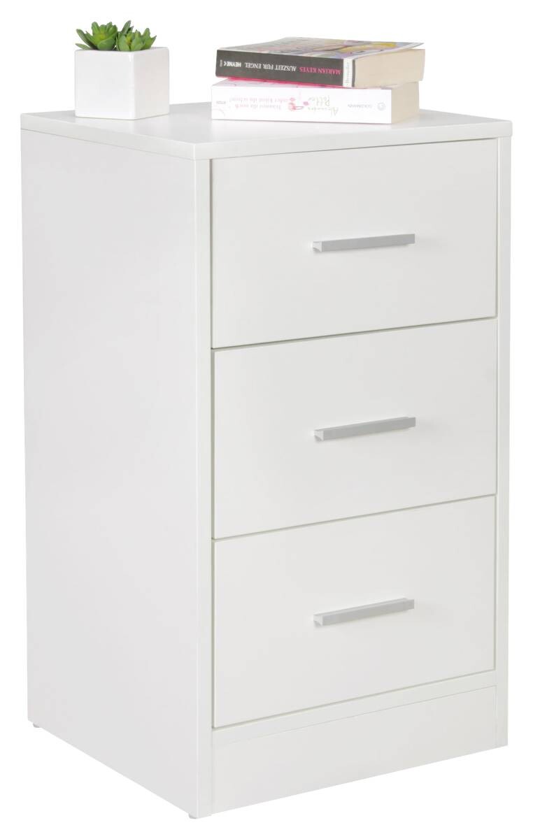 Nachtkonsole weiß B/H/T: ca. 35x68x38 cm