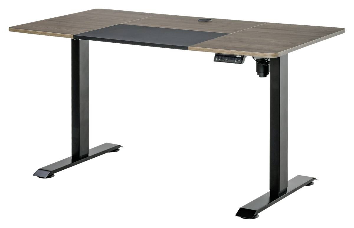 Schreibtisch 920-071V90BK natur Holz Nachbildung schwarz B/H/T: ca. 140x116x70 cm