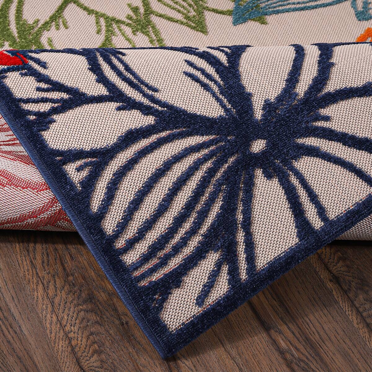 Sanat Outdoorteppich FLORAL bunt B/L: ca. 140x200 cm