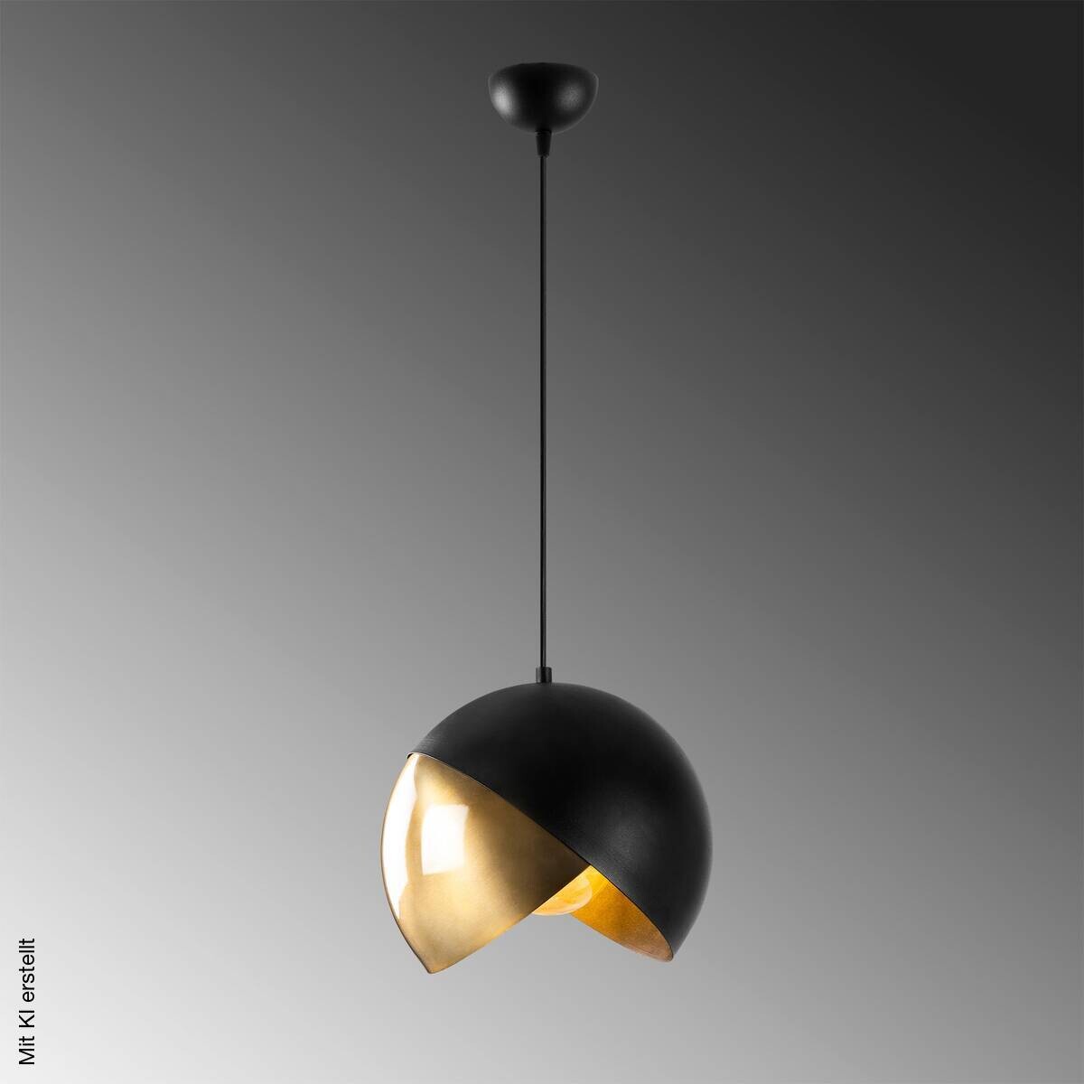 Opviq Pendelleuchte Pacman-2633 schwarz B/H/T/L/D: ca. 30x28x30x30x30 cm E27 1 Brennstellen
