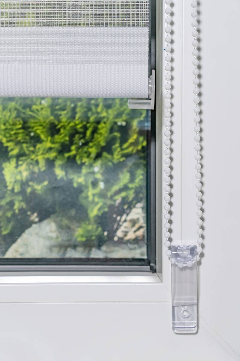 Doppelrollo mit Blende weiß B/L: ca. 90x160 cm