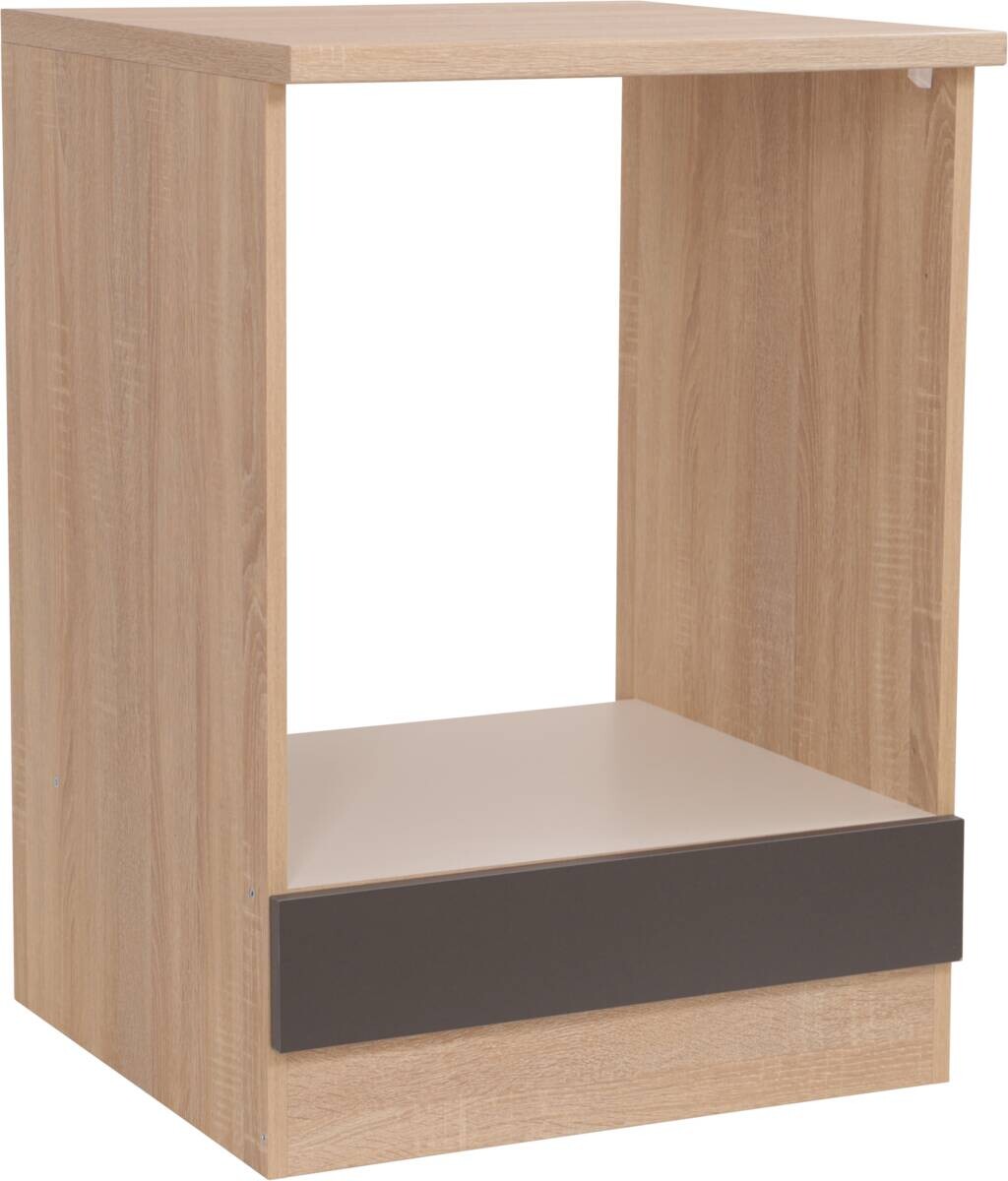 Herdumbauschrank Merle grau B/H/T: ca. 60x85x60 cm