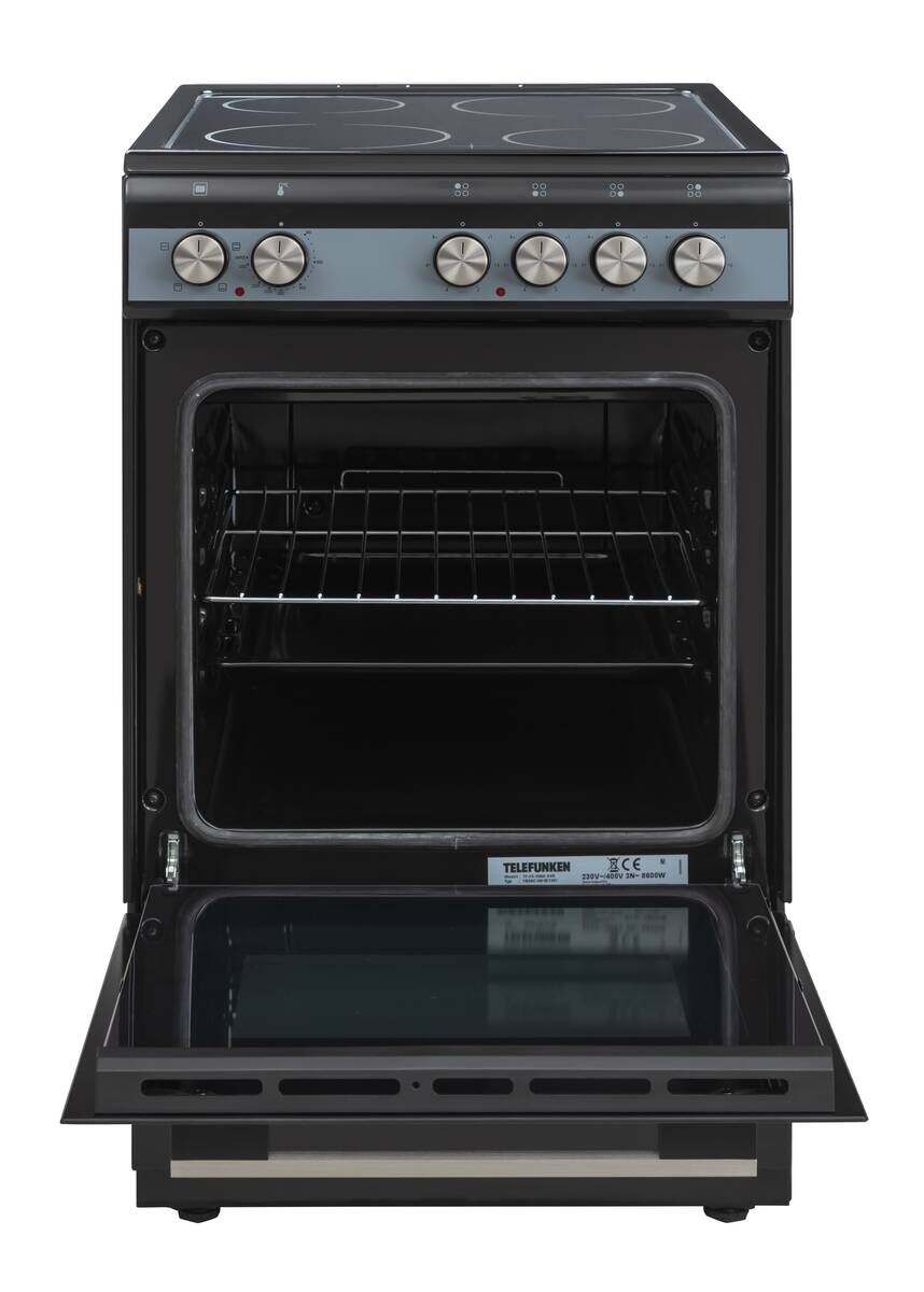 TELEFUNKEN Stand-Elektroherd TF-FS-5060-K4B schwarz B/H/T: ca. 50x85x60 cm