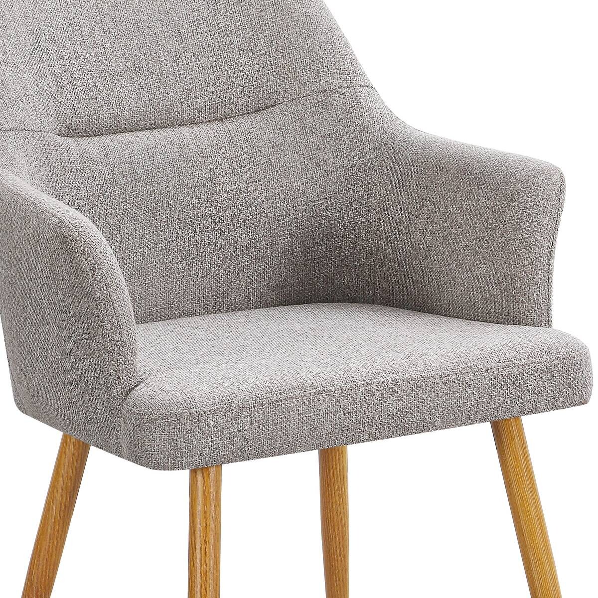 Armlehnstuhl Inga beige Webstoff B/H/T: ca. 57x86x63,5 cm