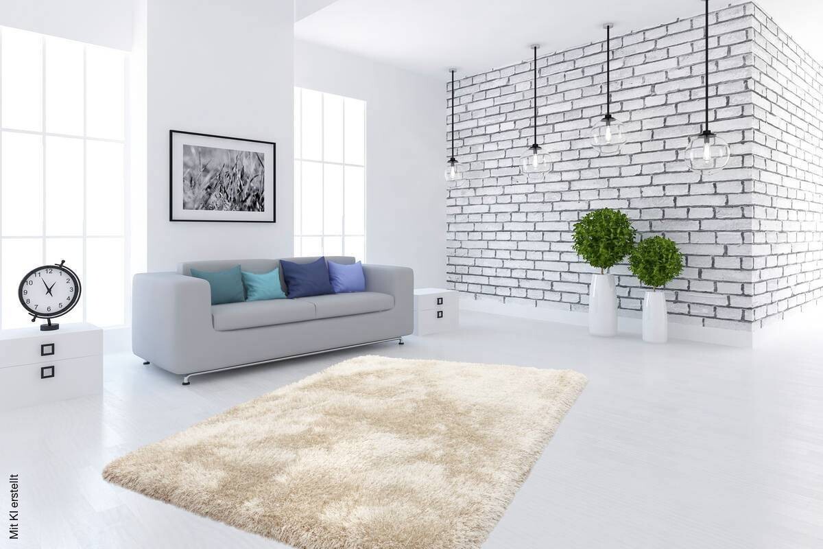 360Living Teppich Cosy champagner B/L: ca. 120x170 cm