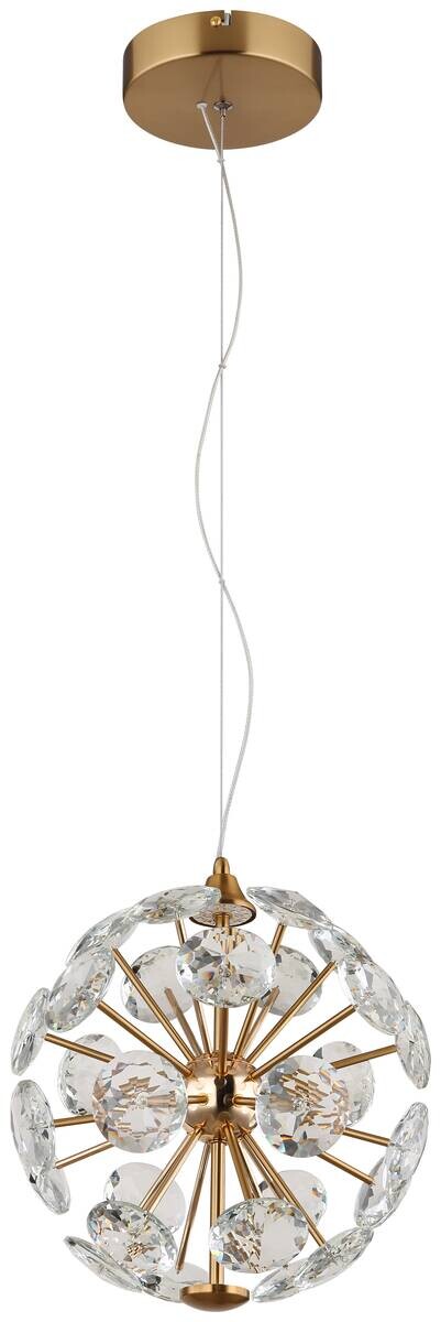 GLOBO Pendelleuchte klar gold Metall H/D: ca. 150x28 cm 1 Brennstellen