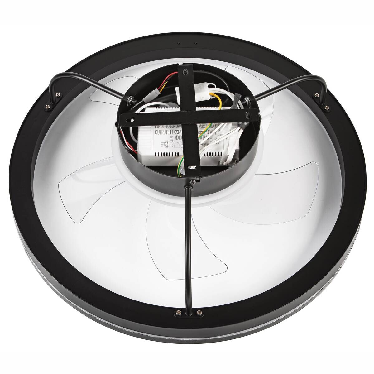 Lamkur LED-Deckenventilator Falco schwarz H/L: ca. 17x50 cm max. 40 W