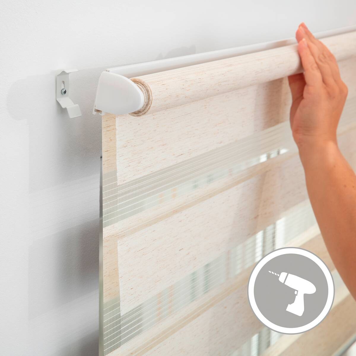 LICHTBLICK Doppelrollo Duo natur B/L: ca. 100x150 cm