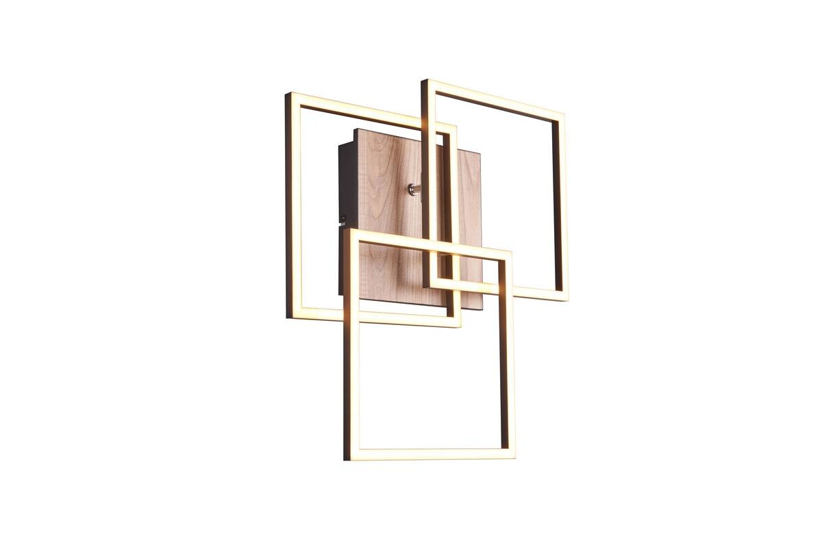 Reality LED-Deckenleuchte R62883135 Mobile schwarz Acryl Metall MDF B/H/T: ca. 39x10x42 cm 1 Brennstellen