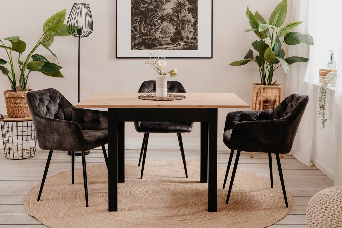 Esstisch Coburg Artisan Oak Nachbildung B/H/T: ca. 80x77x80 cm