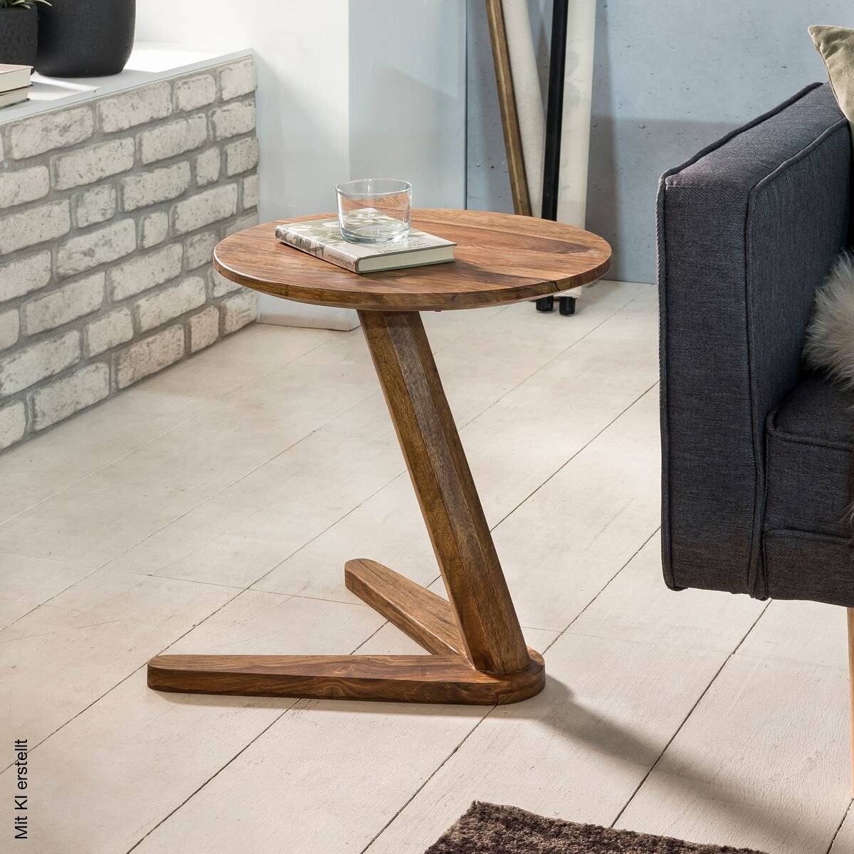 Beistelltisch rosenholz Holz B/H/T: ca. 45x50x45 cm
