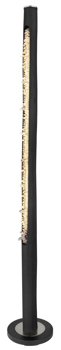 GLOBO Stehleuchte FELICITAS 15354-15SN schwarz nickel matt Holz Metall Acryl H/D: ca. 151x23 cm