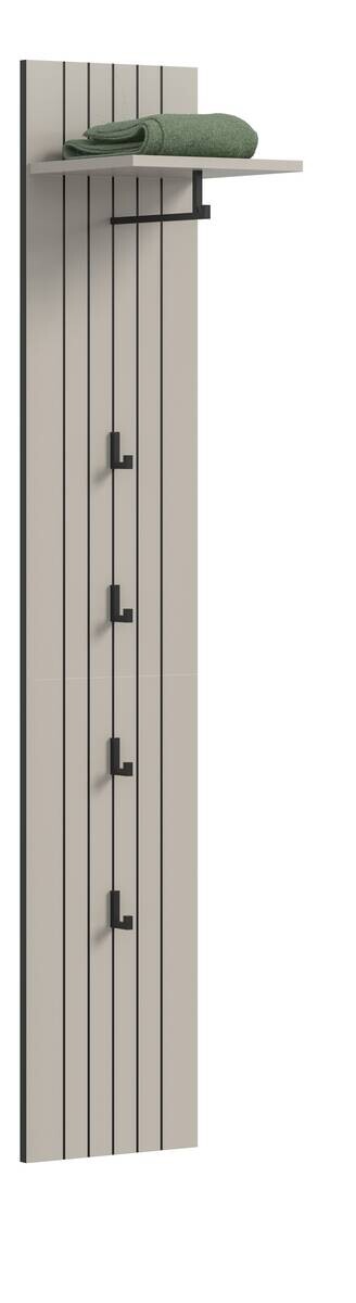 Garderobenpaneel STATION Cashmere B/H/T: ca. 31x27x160 cm