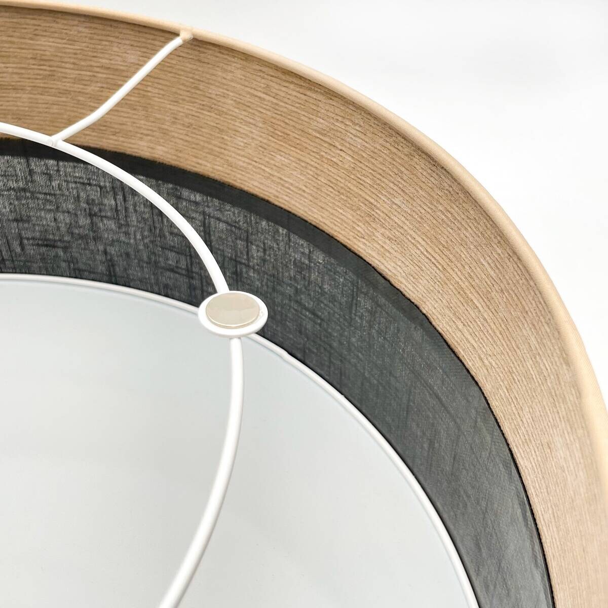 Lamkur Deckenleuchte Eiche schwarz Holz PVC B/H/L: ca. 45x15x45 cm E27 2 Brennstellen