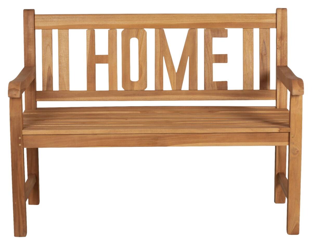 deVries Gartenbank Woodie natur Teakholz B/H/L: ca. 60x89x120 cm