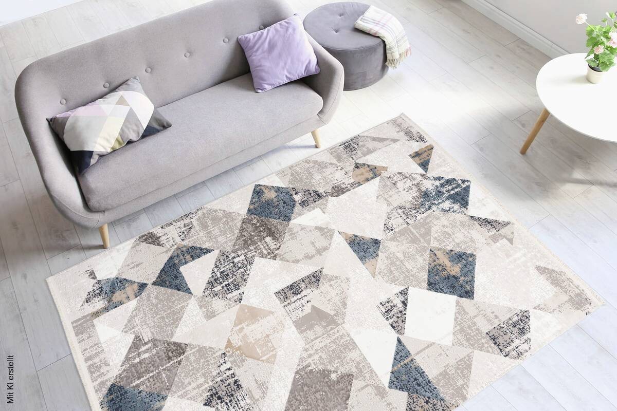 360Living Teppich Akropolis grau B/L: ca. 120x180 cm