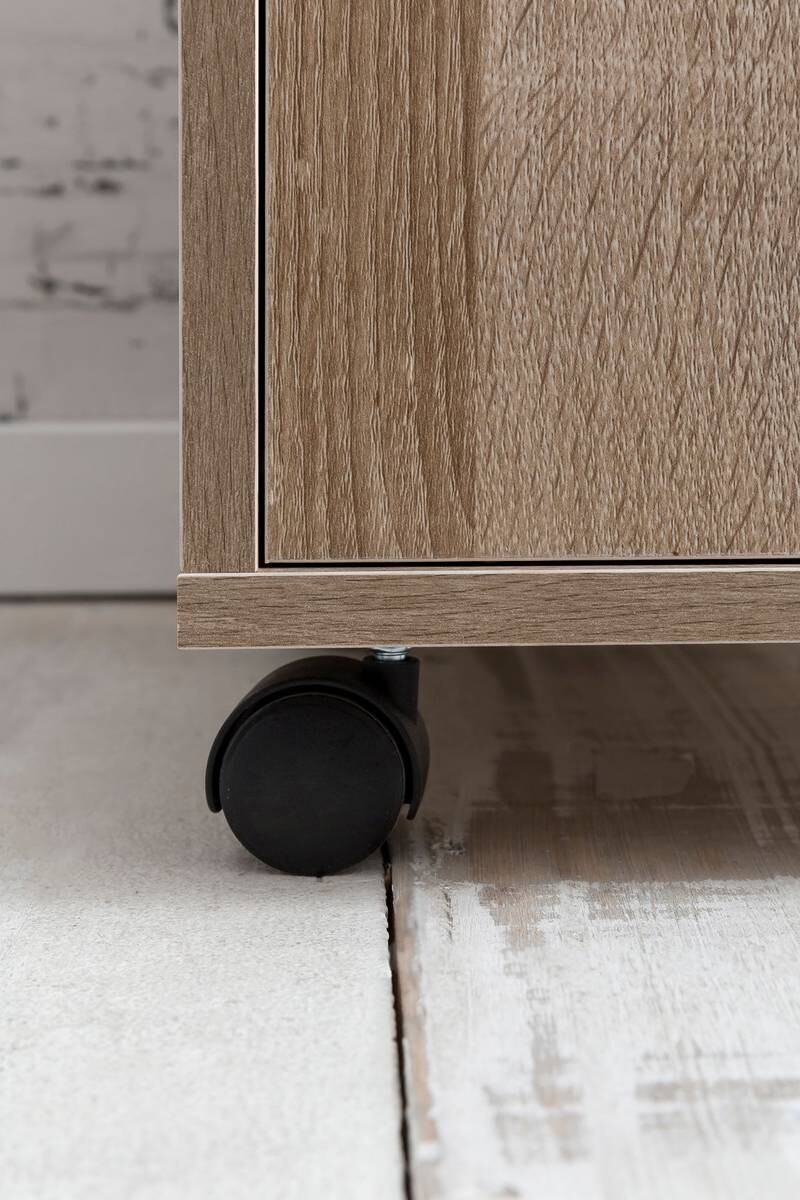 Rollcontainer braun Spanplatte B/H/T: ca. 33x60x38 cm