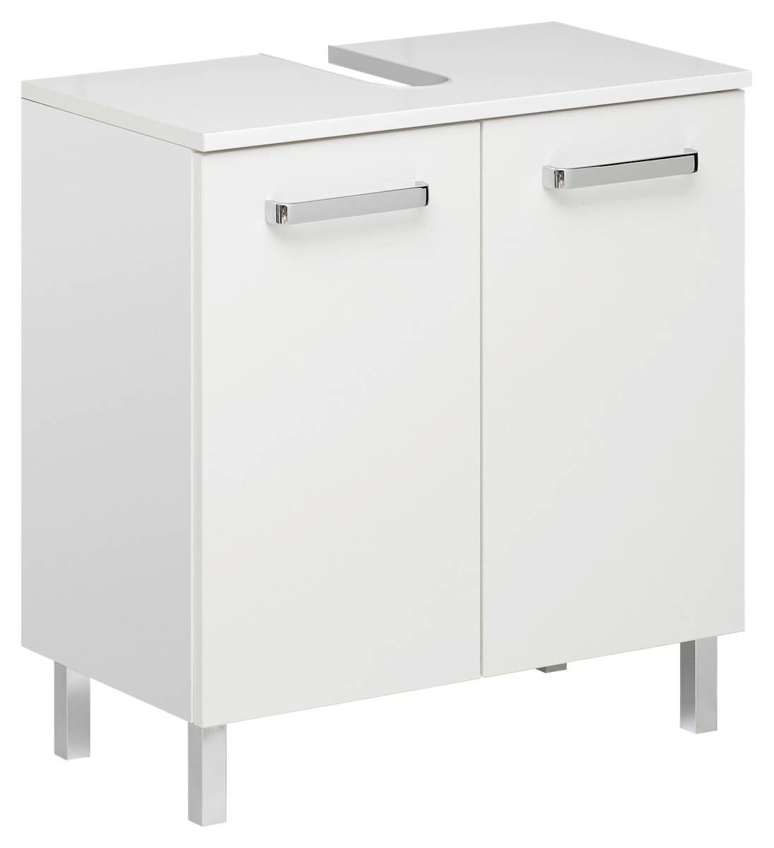 Waschbeckenunterschrank Quickset 312 WBU weiß glanz B/H/T: ca. 60x62x33 cm