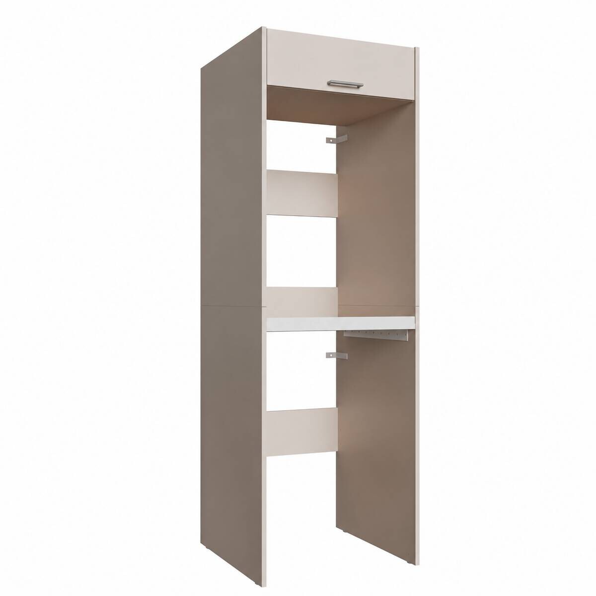 Washcab Waschmaschinenturm beige Holzwerkstoff