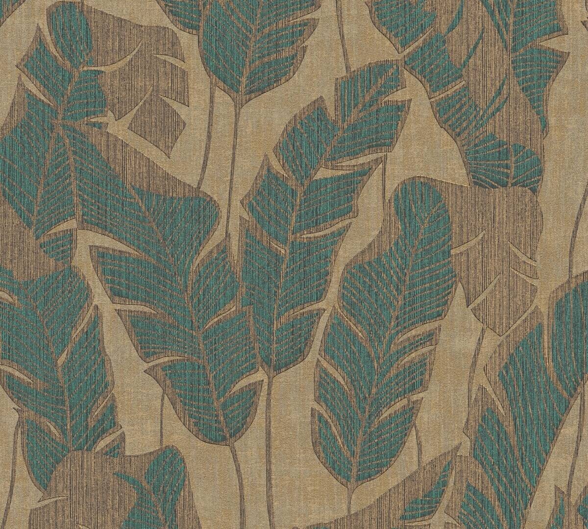 A.S.Creation Vliestapete grün beige schwarz B/H/D: ca. 53x1005x9,4 cm